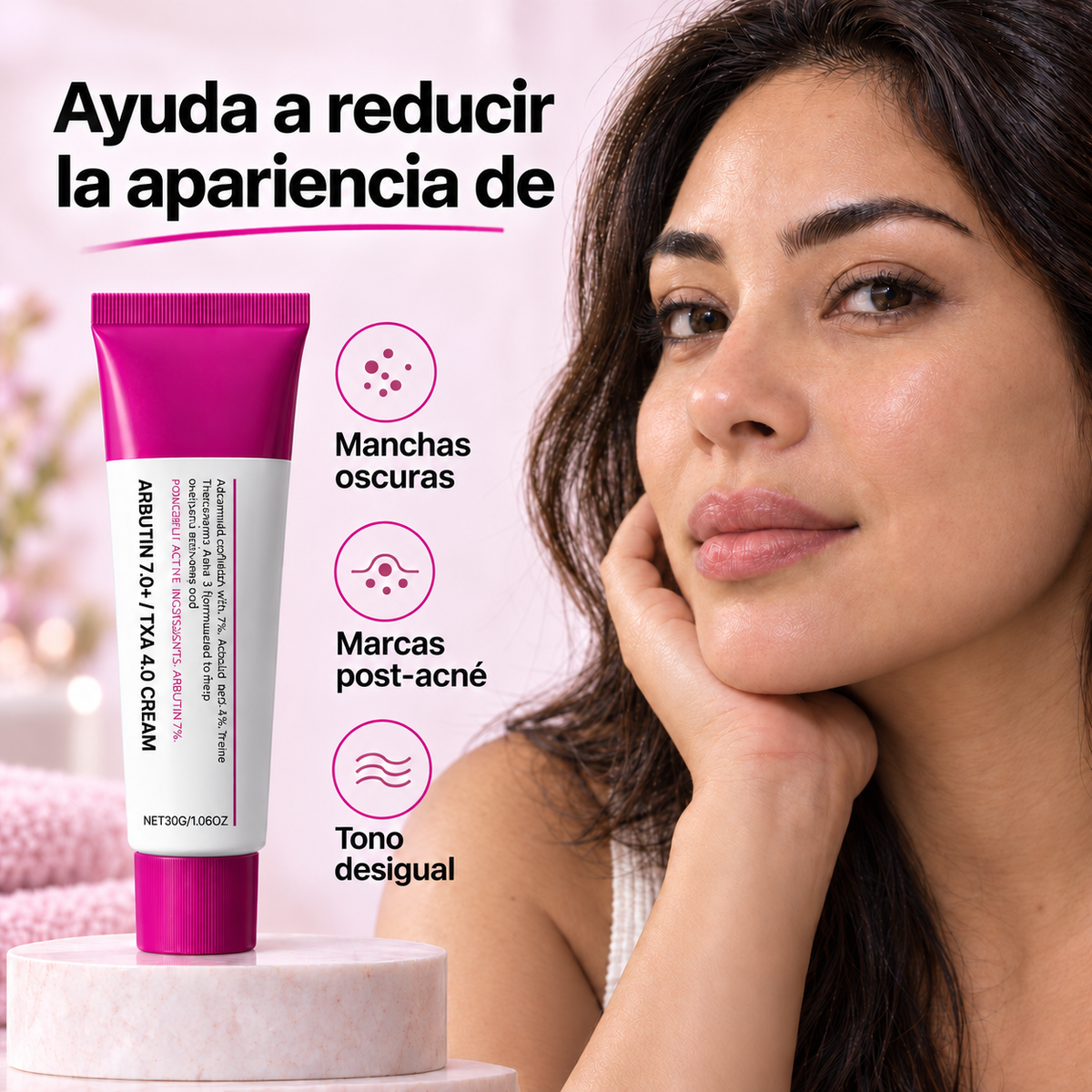 Suaviza® crema Antimanchas Iluminadora | Arbutina + Ácido Tranexámico